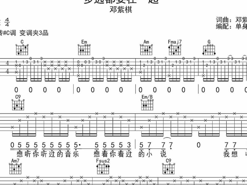 《关于我们》吉他谱_周柏豪
