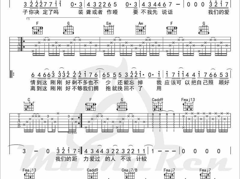 《Merry X'mas》吉他谱_周传雄