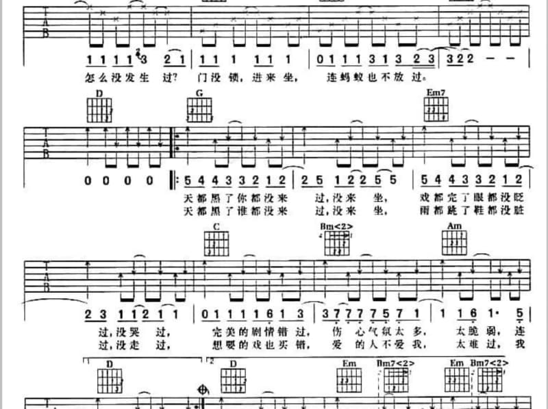 《你快乐,所以我快乐》吉他谱_周翠玲