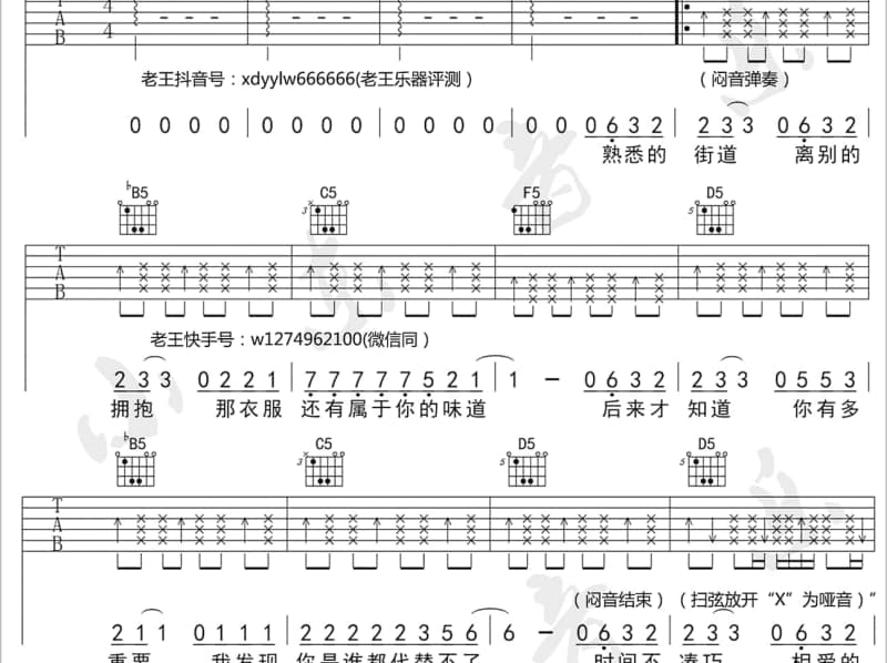 《明天我要嫁给谁》吉他谱_周丽淇