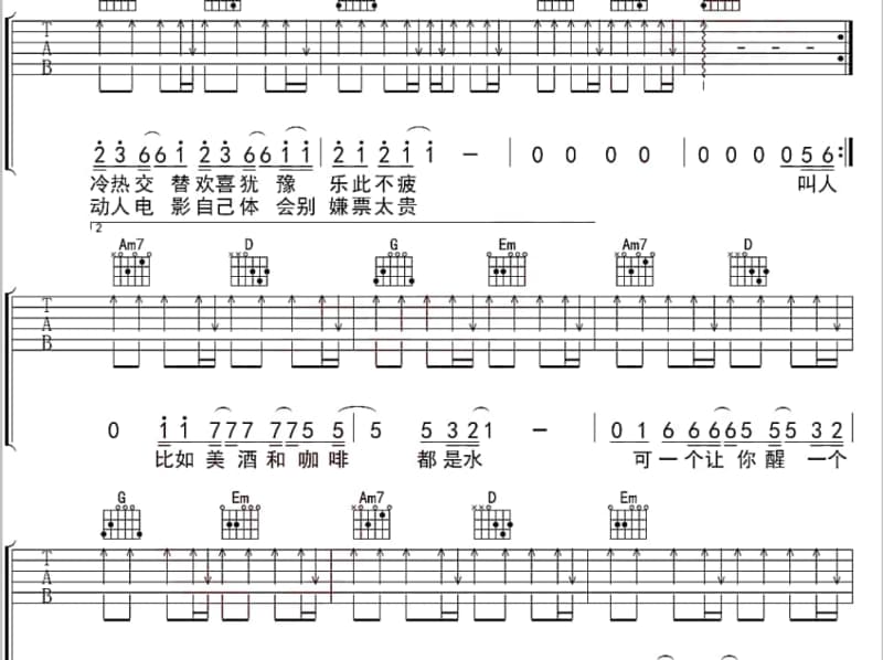 《云》吉他谱_周帅