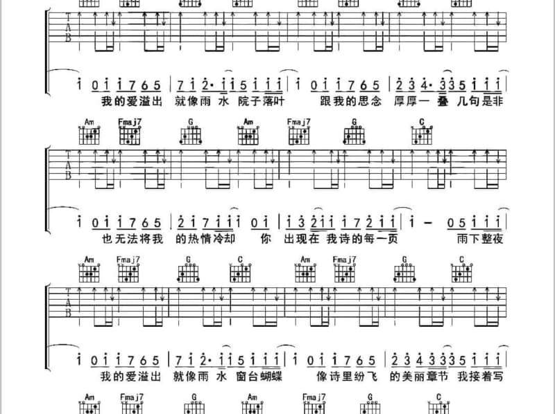 《没法度》吉他谱_朱海君