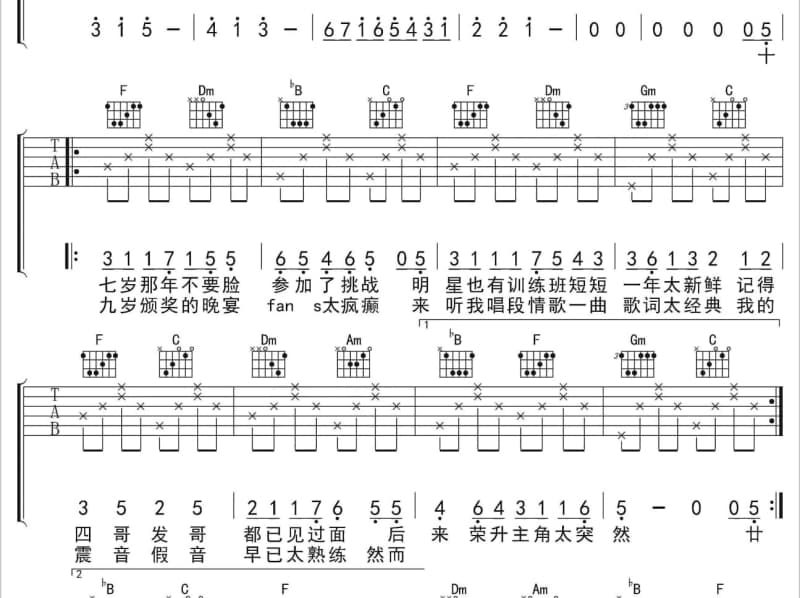 《家里》吉他谱_朱主爱