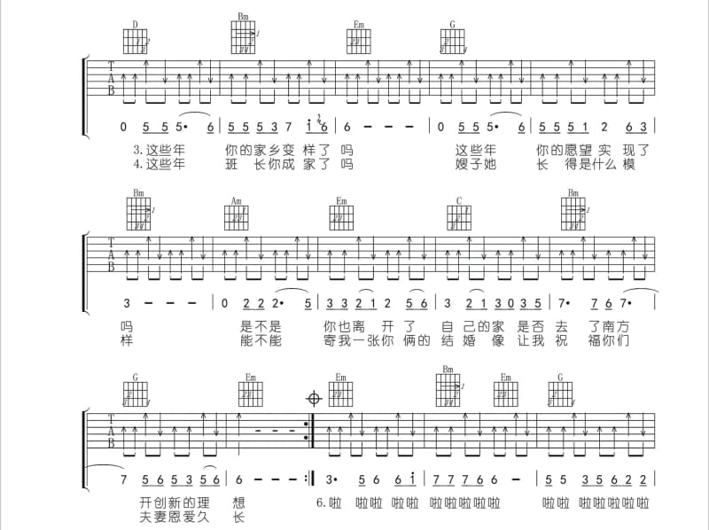 《鹰》吉他谱_梁老师Tsong