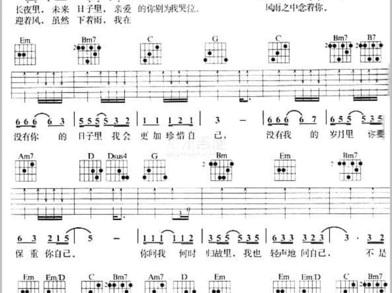《创世记》吉他谱_陈百强