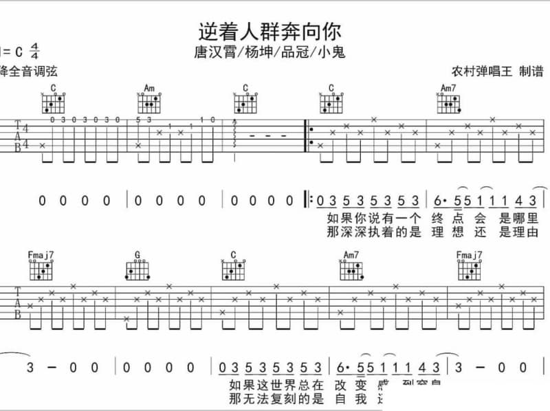 《我心里在唱》吉他谱_陈百强