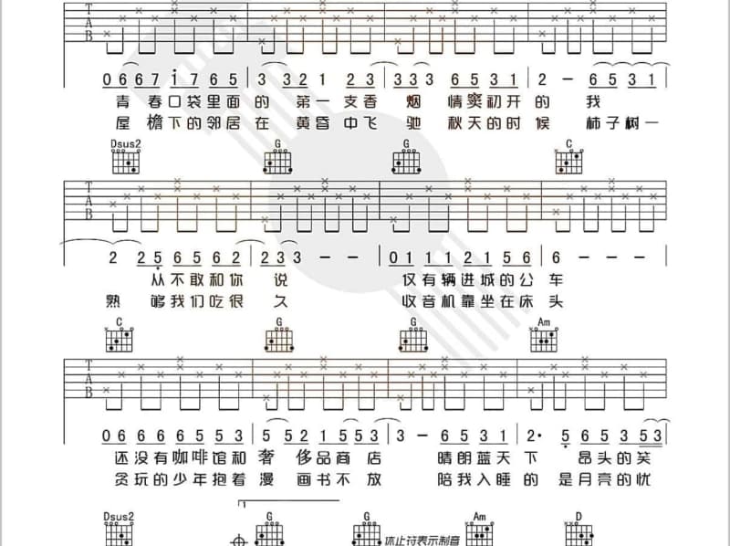 《By Your Side 在你身边》吉他谱_陈冠宇