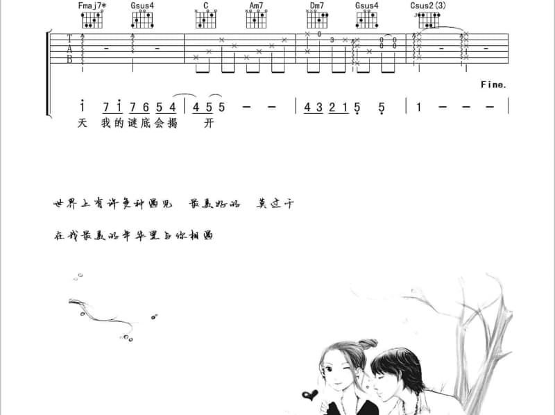 《相爱维命》吉他谱_陈慧琳