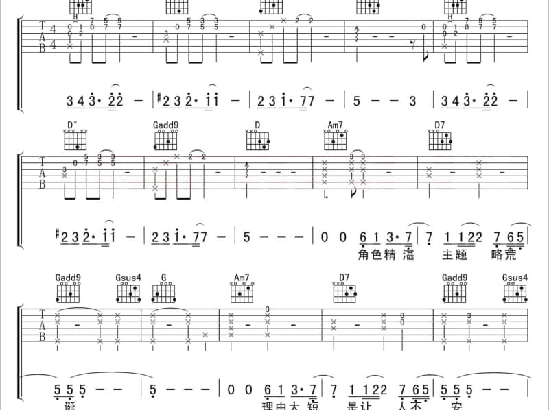 《情意结》吉他谱_陈慧娴