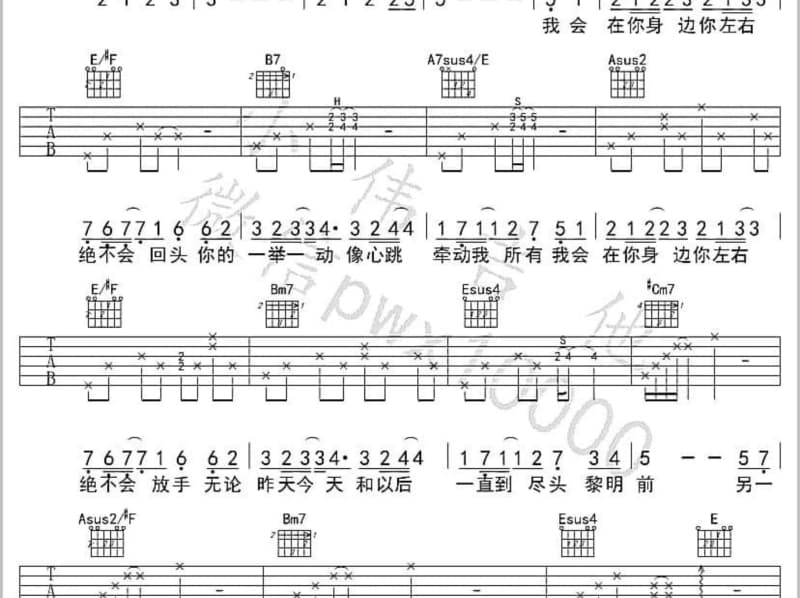 《穿上彩虹衣》吉他谱_陈建年