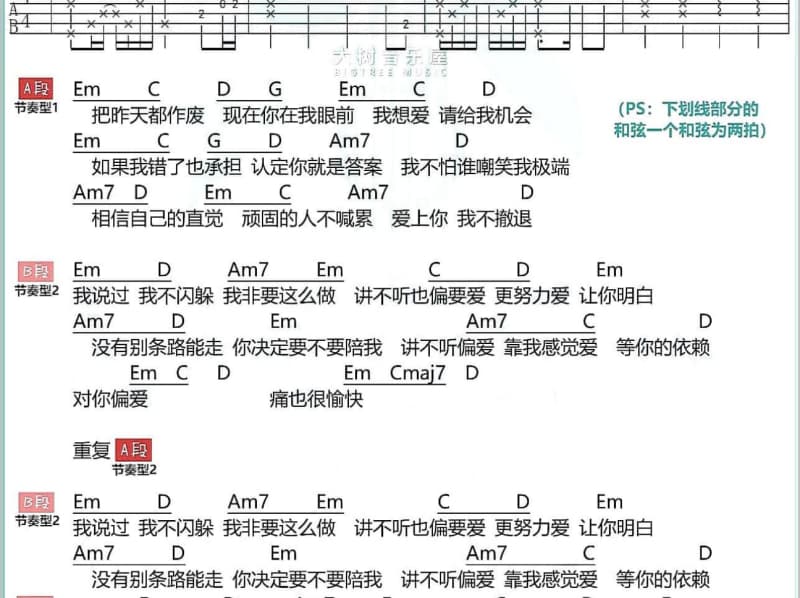 《爱那么靠近》吉他谱_陈洁仪