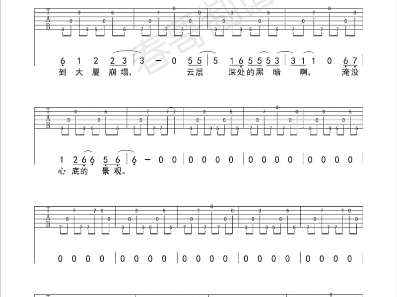 《A Thousand Years》吉他谱_陈乐洋