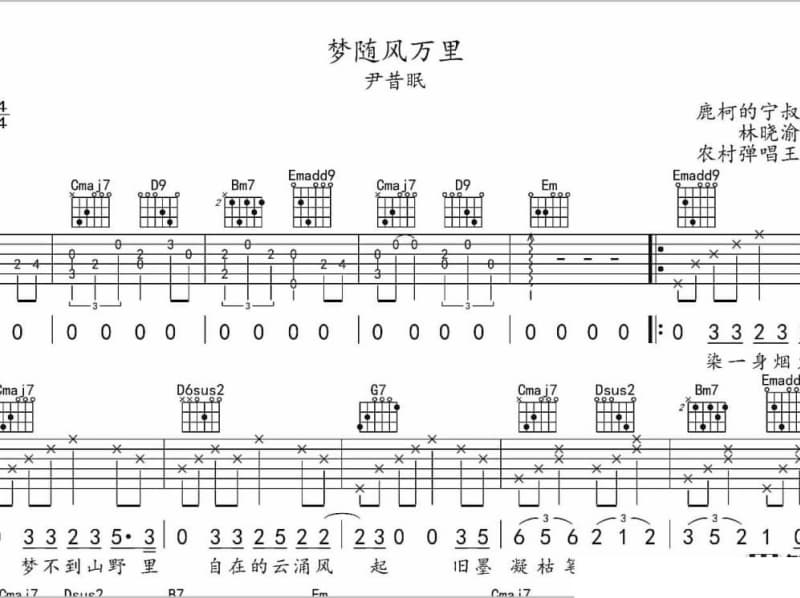 《下个星期去英国》吉他谱_陈绮贞