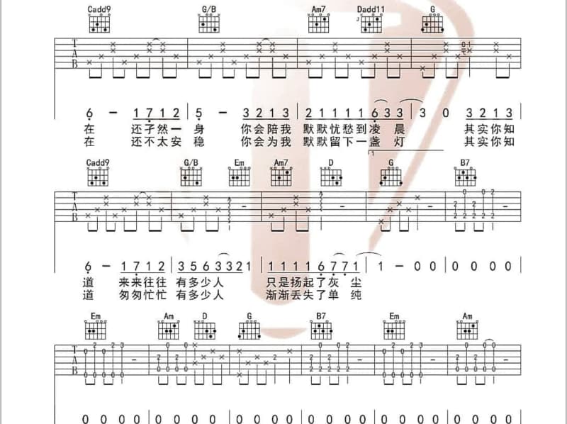 《猎人与羔羊》吉他谱_陈升