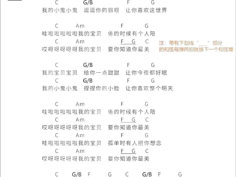 《阿妈的白头鬃》吉他谱_陈以恩