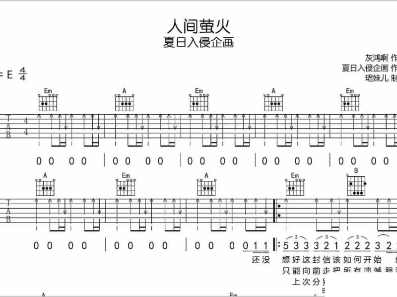 《预感》吉他谱_陈奕迅