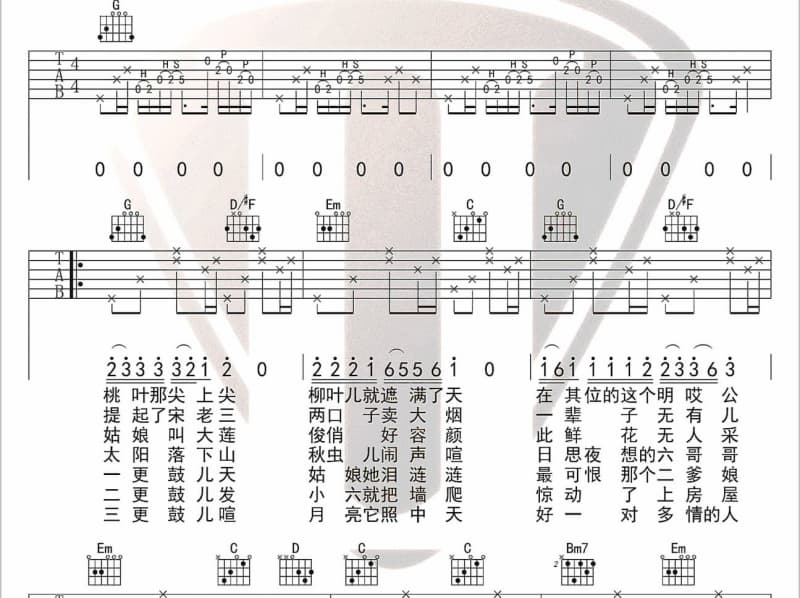 《唱我最爱的歌给你听》吉他谱_陈志朋
