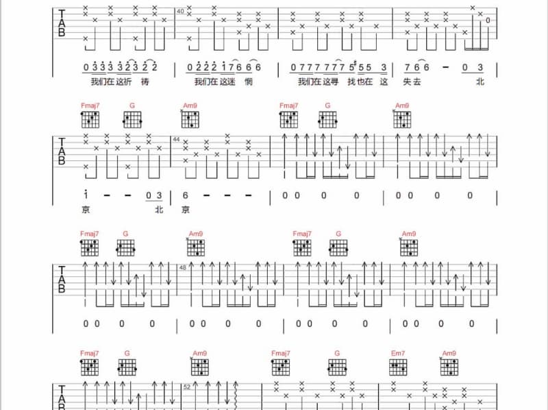 《醉拳》吉他谱_成龙