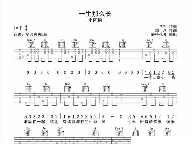 《above the sky》吉他谱_崔龙阳