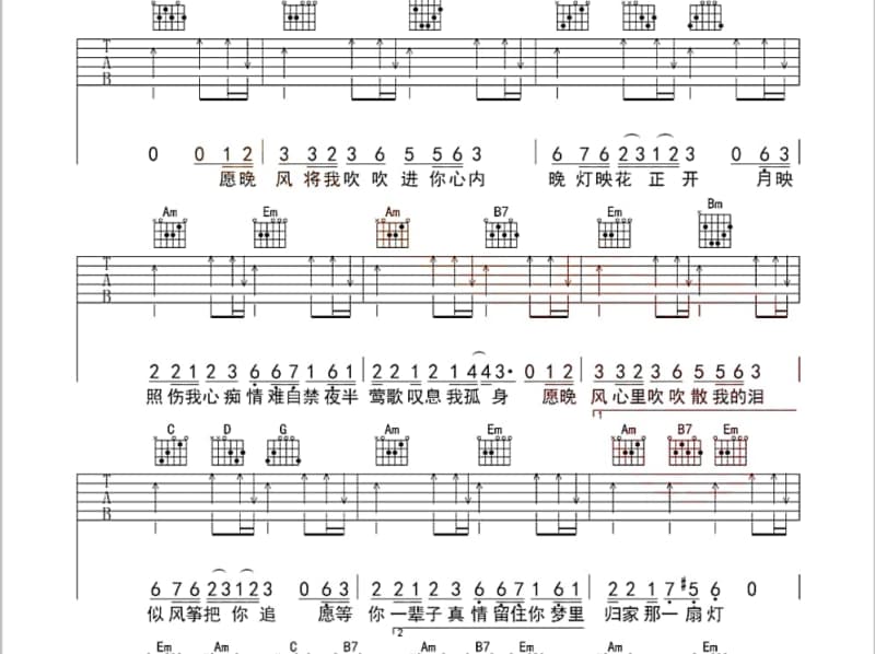 《家在凤城》吉他谱_大庆小芳
