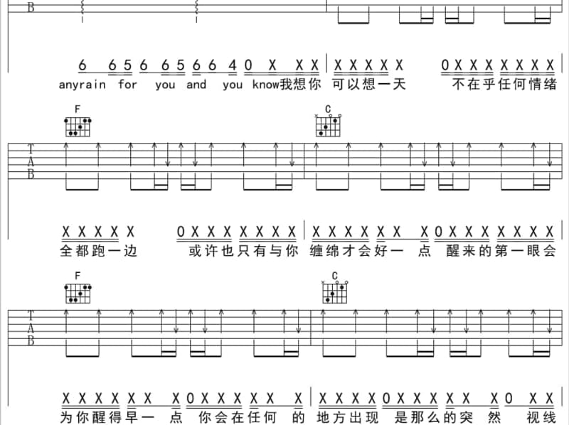 《温暖还是忧伤》吉他谱_戴琼琳