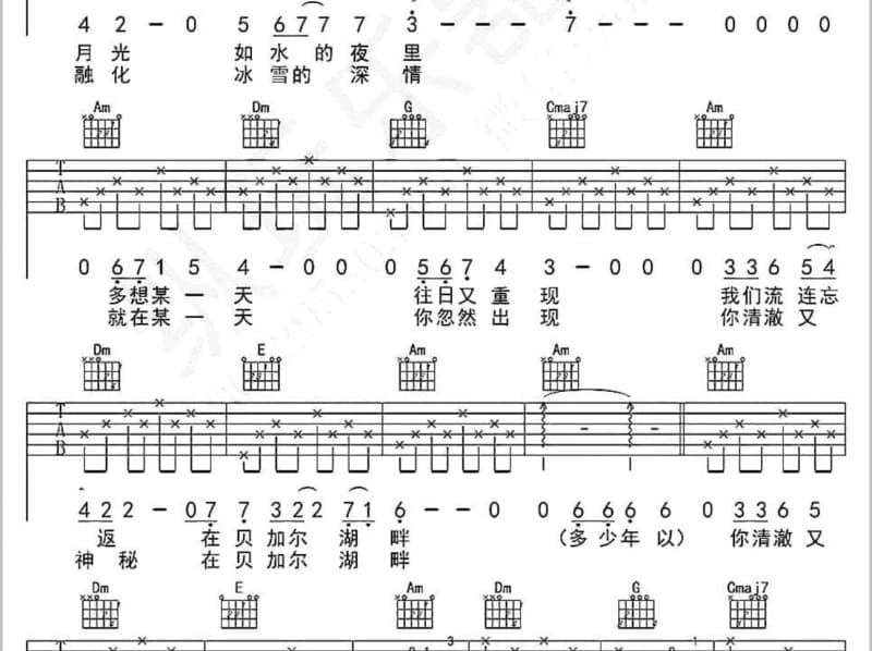 《积极的生活》吉他谱_淡小晴