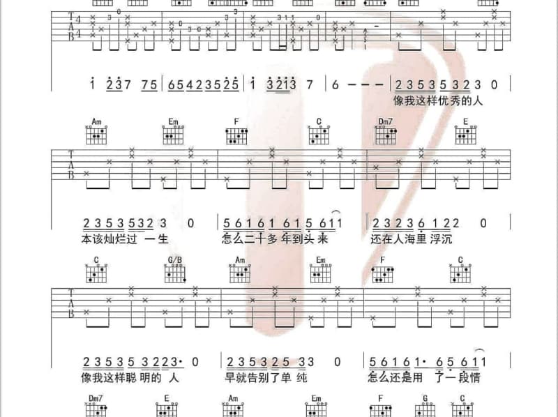 《萍聚》吉他谱_邓瑞霞