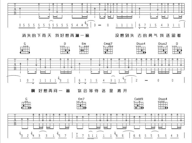 《爱有奇迹》吉他谱_迪克牛仔