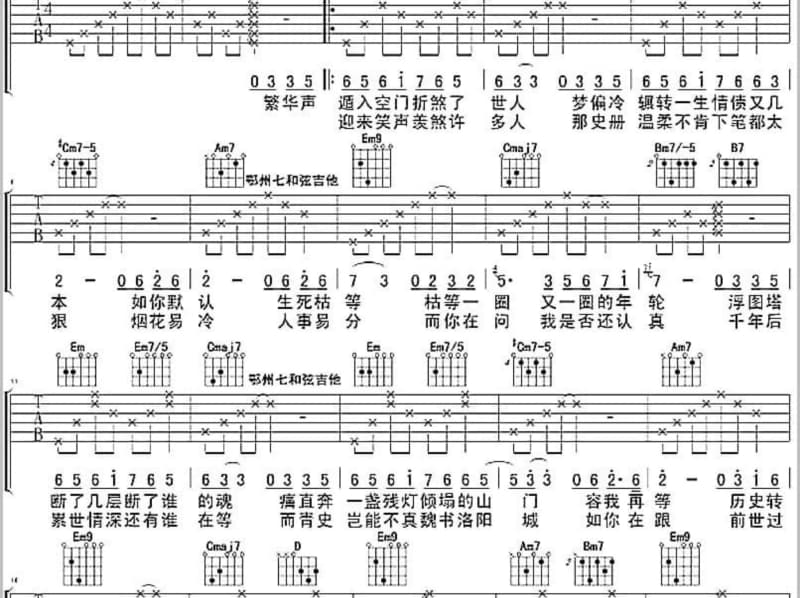 《Yes I Love You》吉他谱_动力火车