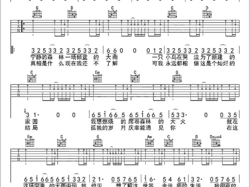 《草莓蛋糕》吉他谱_范安婷