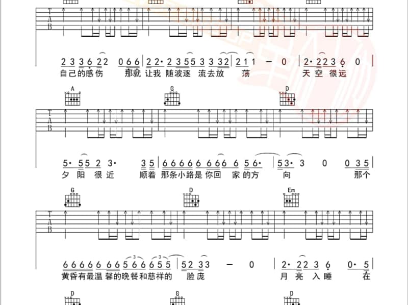《欢乐时光》吉他谱_范安婷