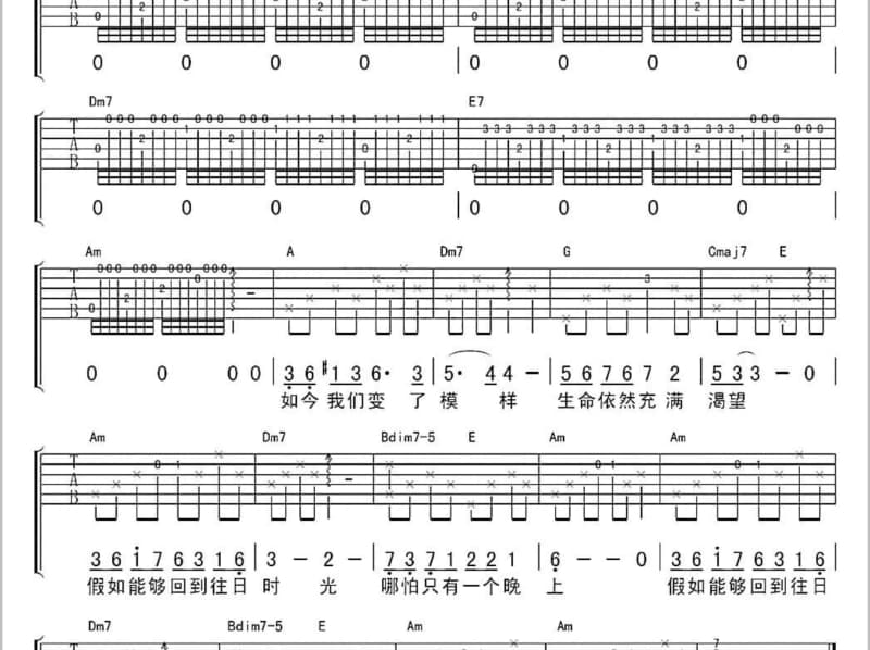 《标签》吉他谱_范晓萱
