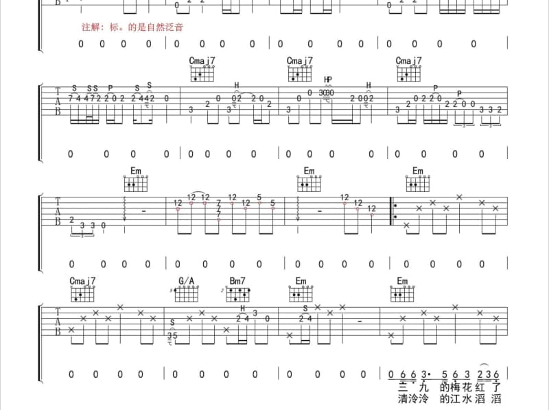 《心惊惊》吉他谱_方瑞娥