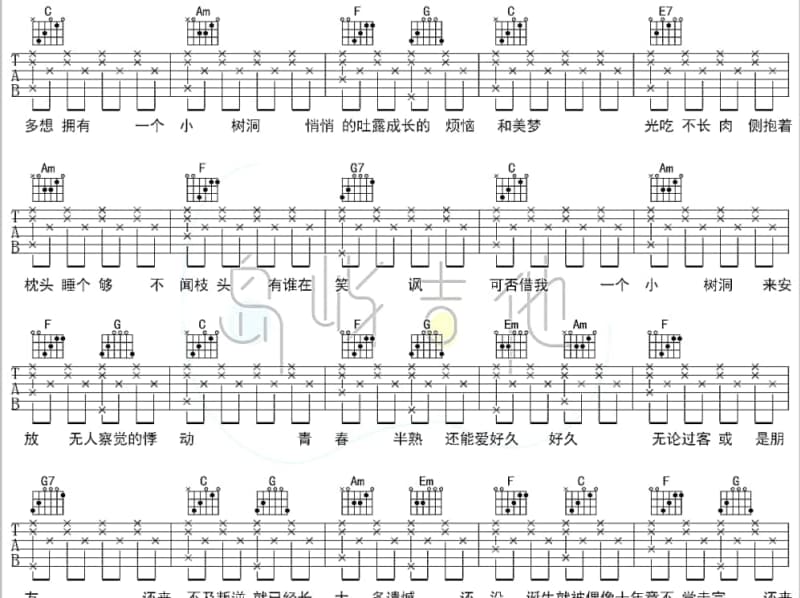 《诉情》吉他谱_方怡萍
