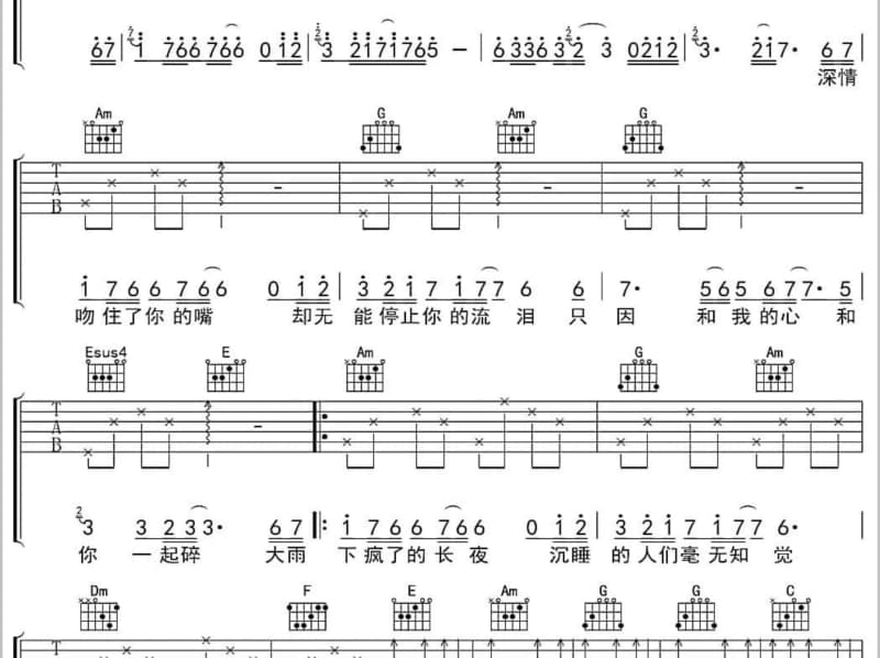 《关不掉》吉他谱_SNH48