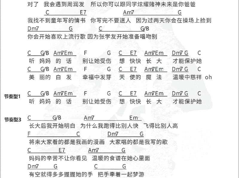 《妈咪妈咪哄》吉他谱_SNH48