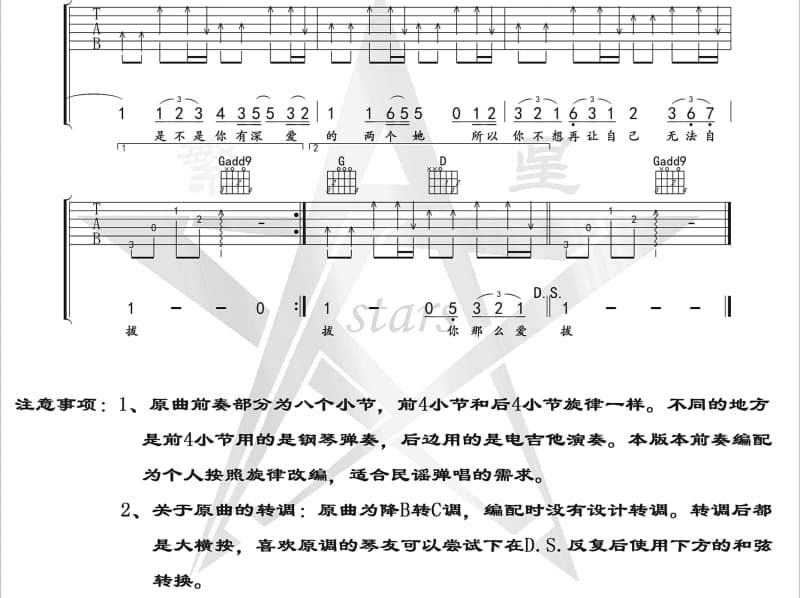 《余味》吉他谱_林俊呈