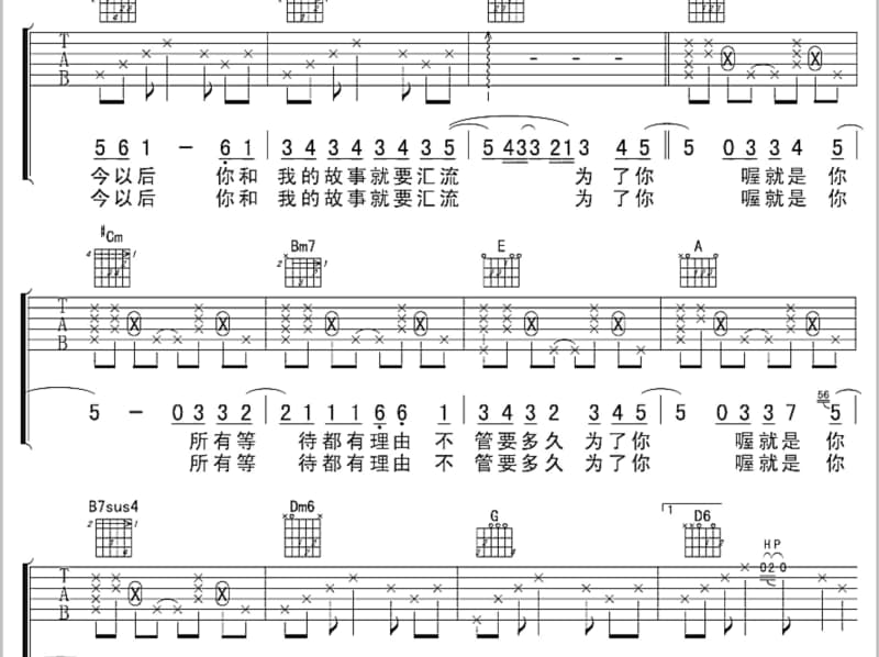 《你后悔了》吉他谱_林沛涌