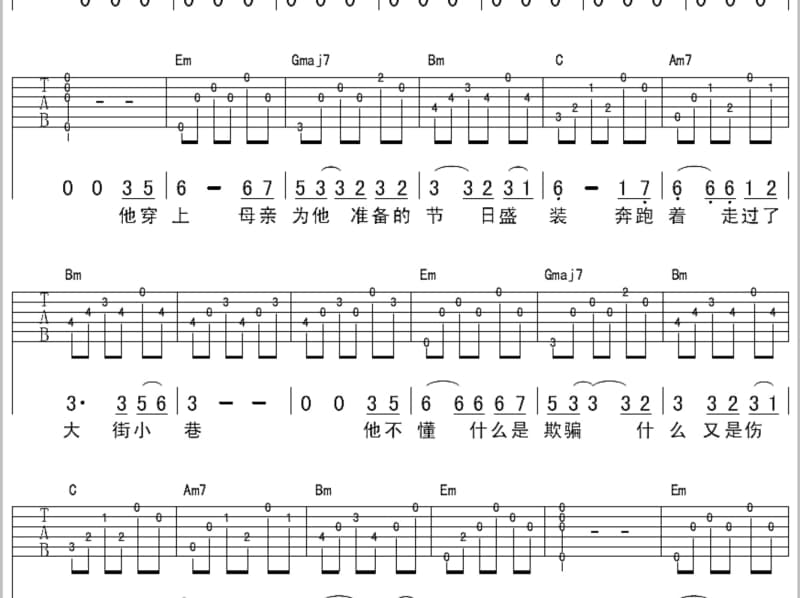 《大田後生仔》吉他谱_林啟得