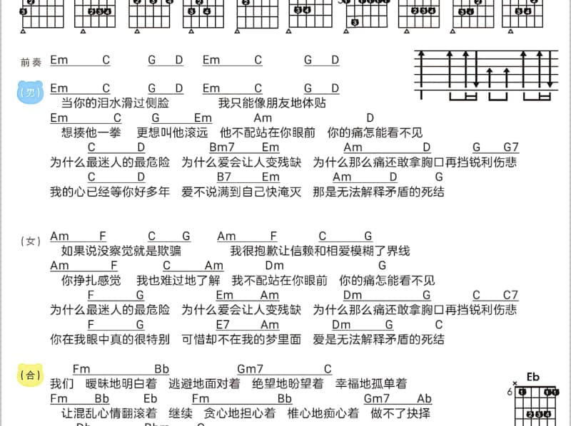 《最炫小苹果 Live》吉他谱_凤凰传奇/筷子兄弟