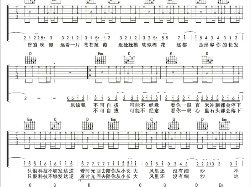 《知心爱人》吉他谱_付笛声/任静