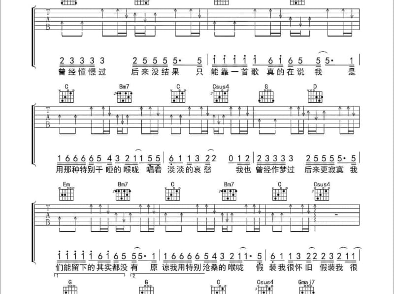 《爱你比海深》吉他谱_高凌风