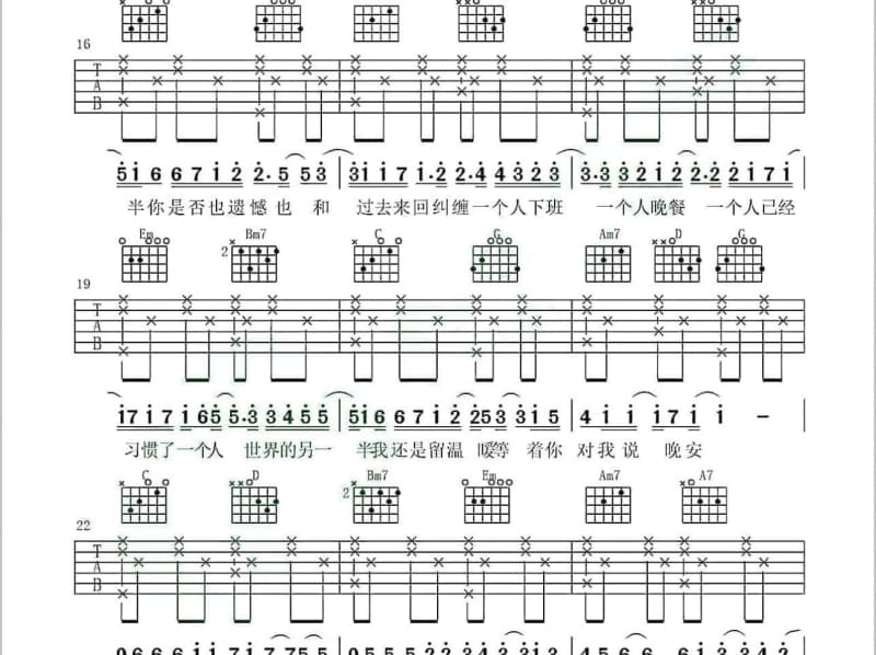 《今生注定》吉他谱_高明骏