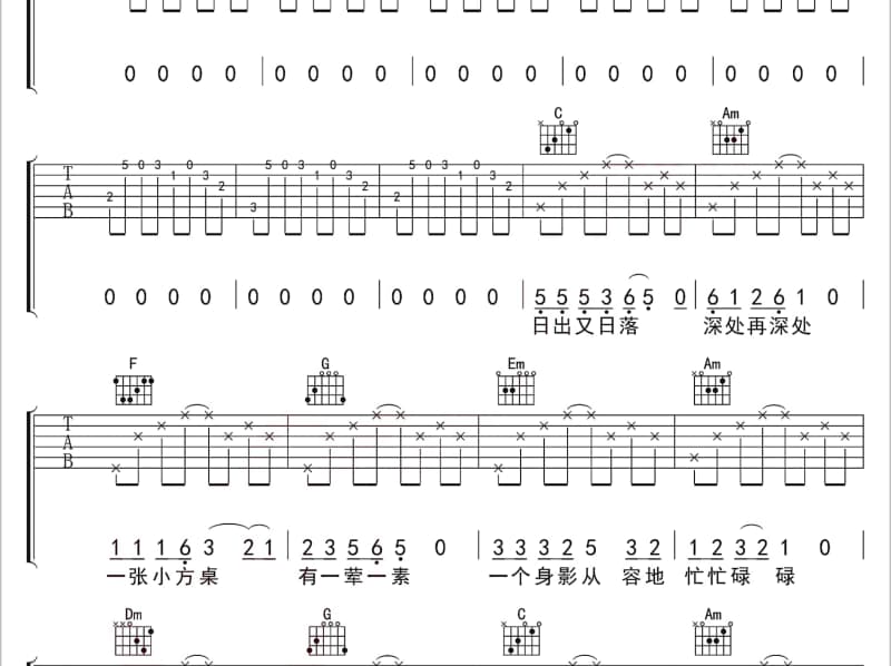 《你知道我在等你吗》吉他谱_高明骏