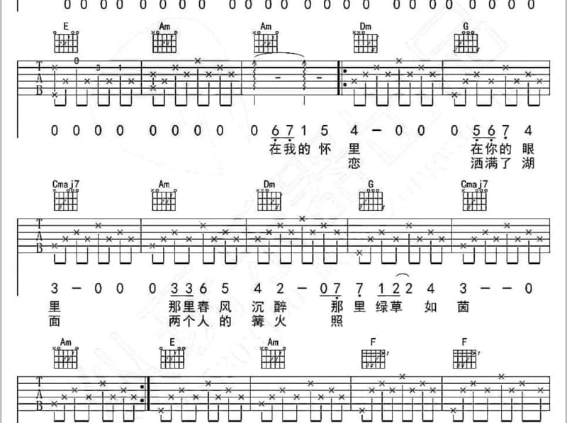 《恋曲1990》吉他谱_高胜美