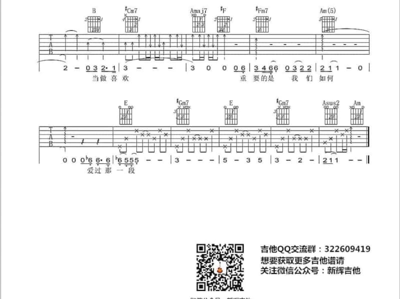 《心上人》吉他谱_高胜美