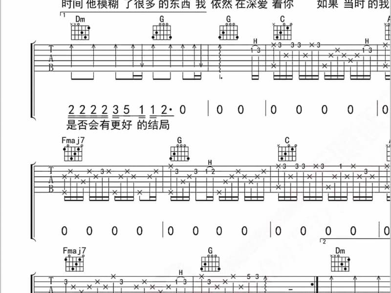 《依然爱你》吉他谱_高胜美