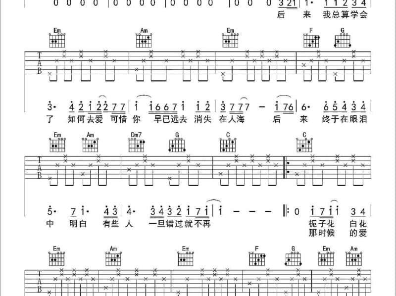 《All Yours》吉他谱_古巨基