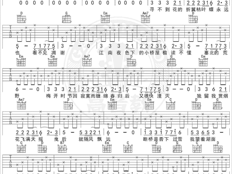 《分分钟需要你》吉他谱_古巨基