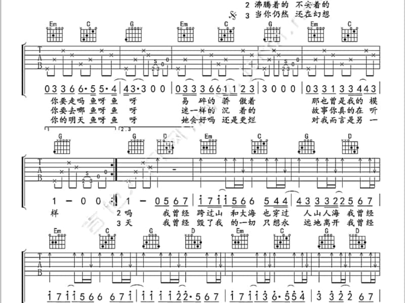 《公主病了》吉他谱_古巨基
